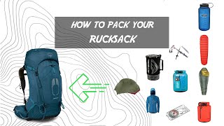 HOW TO PACK YOUR RUCKSACK + A FREE CHECKLIST