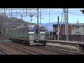 【4k】jr北海道733系 b 101編成 日立igbt vvvf 通勤型交流電車到着・発車シーン jr函館本線 銭函駅にて