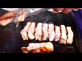 직접 구워주는 길거리 삼겹살 100g 2700원 street grilled pork belly korean street food korean bbq