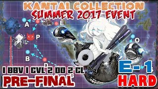 【KanColle】 Summer 2017 Event E-1 Hard [Pre-Final]