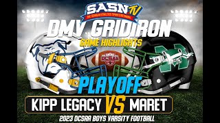 DMV Gridiron Maret Frogs Vs KIPP Bulldogs Playoff Game Highlights