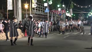 博多祇園山笠　櫛田神社前 2022年7月15日午前3時頃の風景