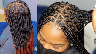 12 hour😱 custom ombre knotless boxbraids/ long knotless braids