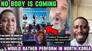 Trump & Maga getting Trolled & Roasted after artists cancelling, upcoming artists aren't coming eit
