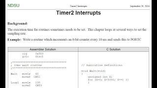 ECE 376: Timer2 Interrupts