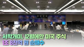 서학개미, 12월에만 미국 주식 1조 8천억 원 순매수