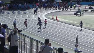 第１５回葛飾区ナイター記録会　小学生男子１００ｍ　睦良　聡太　一心