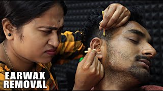 Ear Cleaning & Massive Earwax Extraction by Barber Girl Pakhi | Head Massage & Neck Cracking | ASMR