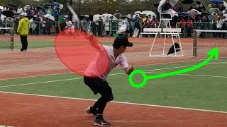 【解説】上岡選手 「懐とロブ」えぐいパッシング 天皇杯全日本ソフトテニス選手権2019【4K60fps】