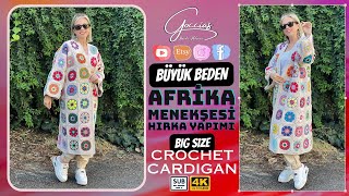 BÜYÜK BEDEN AFRİKA MENEKŞESİ HIRKA YAPIMI