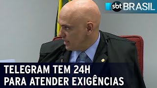 STF dá 24 horas para Telegram atender exigências | SBT Brasil (19/03/22)