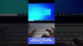 how to open task manager in windows 10?