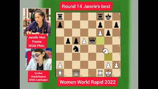 Janelle Frayna persevered until the end beating WGM from Azerbaijan!!! Women World Blitz