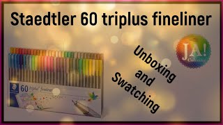 Unboxing and Swatching:  Staedtler 60 triplus fineliner