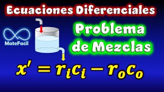 Problema de Mezclas, Calcular la cantidad de Sal (Ecuaciones Diferenciales)
