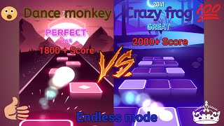 Tiles hop l Crazy frog vs Dance monkey in l Crazy frog l Dance monkey l music game l Highest score l