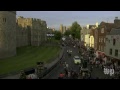 Crowds line the streets outside Windsor castle ahead of royal wedding