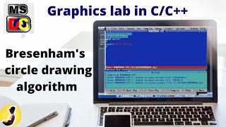 Bresenham's circle drawing algorithm in C graphics | Explanation and code | C graphics lab