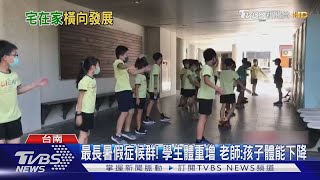 變胖了!開學小朋友臉圓圓 師:疫情宅家沒運動｜TVBS新聞