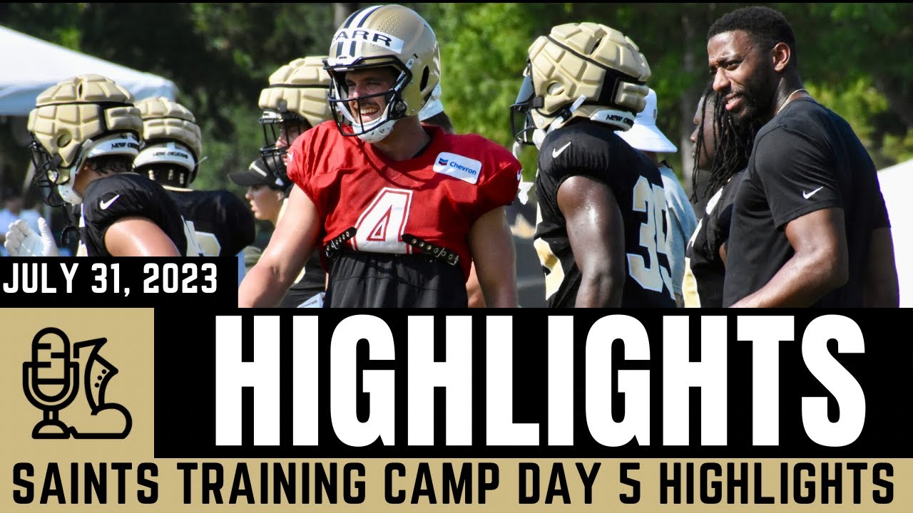 SAINTS TRAINING CAMP HIGHLIGHTS: ALVIN KAMARA, DEREK CARR MICHAEL ...