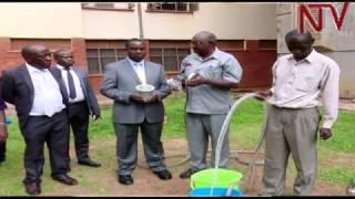 Minister Elioda Tumwesigye tours scientific innovation projects at Makerere University