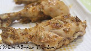 WHITE CHICKEN TANDOORI/yummy starter recipe/Easy to make /recipe in hindi