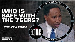 Stephen A.: The only people safe with the 76ers is Embiid and Maxey! | NBA Countdown