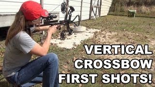 Bullpup Vertical Crossbow! First Shots with Hickory Creek's Wonderbow