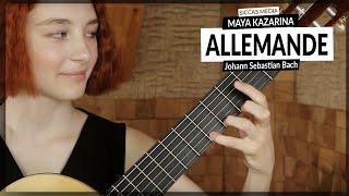 Maya Kazarina plays Allemande BWV996 by Johann Sebastian Bach | Siccas Media
