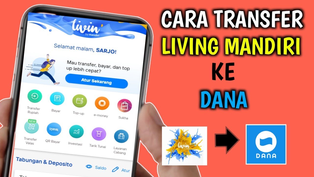 Cara Transfer Living Mandiri Ke Dana | Cara Top Up Dana Lewat Living ...