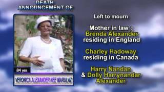 Veronica Alexander nee Marulaz long