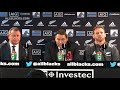 PRESS CONFERENCE: All Blacks v Argentina