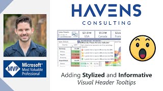 Adding Stylized and Informative Visual Header Tooltips in Power BI