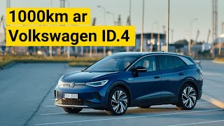 1000km brauciens ar Volkswagen ID.4 elektroauto