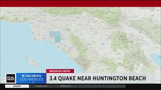 Magnitude 3.4 earthquake strikes near Huntington Beach