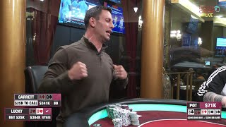 Garrett Adelstein gets very UN-LUCKY in a $200/$400 No Limit Hold'em Cash Game