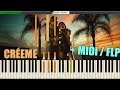 Karol G, Maluma - Créeme (PIANO TUTORIAL) + MIDI / FLP