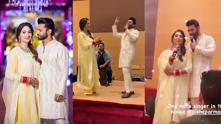 Rahul Vaidya dedicates beautiful songs to wife Disha Parmar during a family gathering after wedding