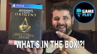 Assassin's Creed Origins Apple Of Eden Collectors Edition unboxing PS4