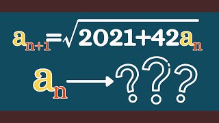 a nice recursive sequence with a square root.