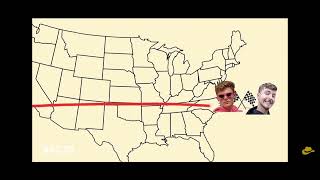 Everytime Ryan Trahan said I am crossing America to deliver a penny to Mrbeast ( Day 1-5 )