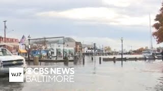 Heavy Rainfall Coastal Flooding Causes Problems In Annapolis
