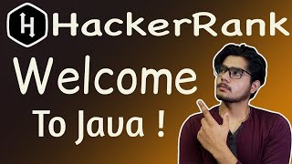Welcome to java HackerRank Solution | JDK JRE JVM | How to write first Java Program | Hindi