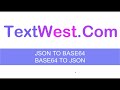 How to convert Base64 to JSON and JSON to Base64