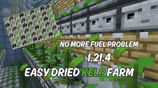 ULTIMATE Dried Kelp Farm Tutorial for Minecraft 1.21.4 🌿 | Infinite Fuel \u0026 Food!