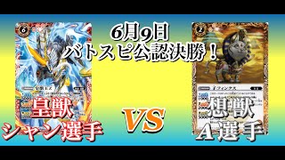 2019年6月9日　バトスピ公認決勝！皇獣対想獣