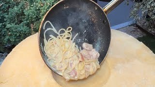 Pasta in Parmesan Cheese Wheel in La Trindad Benguet #kafoodtrip