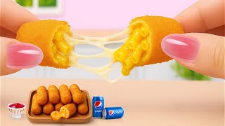 How to Make Miniature Deep Fried Mac and Cheese 🧀 Tiny Food ASMR