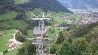 Luftseilbahn Brügg - Riedlig Talfahrt