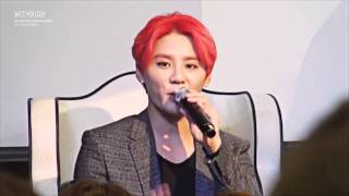 150103 XIA JUNSU 감성여행 준수   김문정 음감님과 차임벨 에피소드